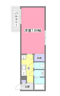 パークサイド清瀬【1階】の間取り
