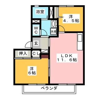 セナ・ブセナ A棟【1階】の間取り
