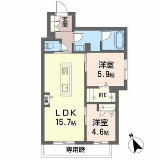 La Maison Calme【1階】の間取り