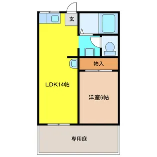 ファミールK【1階】の間取り