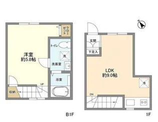 スタイリオフィット武蔵小山の間取り