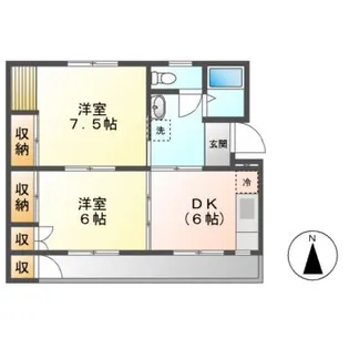 ヴィラナリー伊勢【2階】の間取り