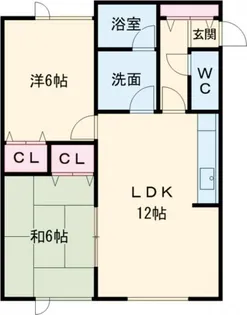 クリエール大町【2階】の間取り