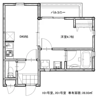 ルーエ下北沢【1階】の間取り