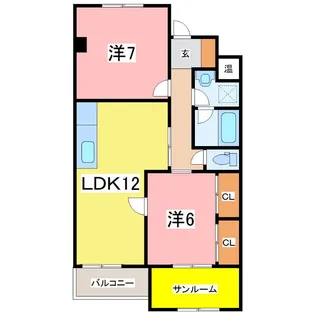 文京ハイム【4階】の間取り