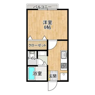 ライトヴィレッジA棟【1階】の間取り