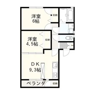 ベルメゾンA【2階】の間取り