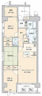 ラフィーネ前橋表町【7階】の間取り