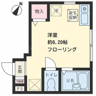 ケーフラット湘南【1階】の間取り