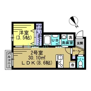 KH馬込沢【2階】の間取り