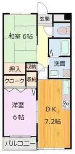 ヤジマハイツ【4階】の間取り