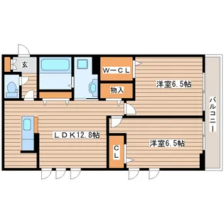 ロータス大和町【3階】の間取り