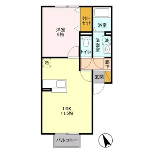 サンオークヒルズ【1階】の間取り