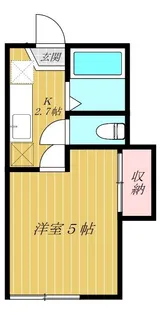 コーポブルーメ【1階】の間取り