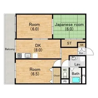 メゾンソレイユ【1階】の間取り