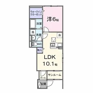 ヒカルサ岐阜琴塚サウス【1階】の間取り