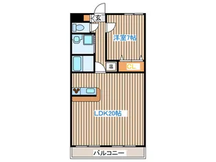コンフォ-ト1号館【5階】の間取り