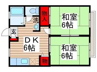 エヴァーグリーン【2階】の間取り