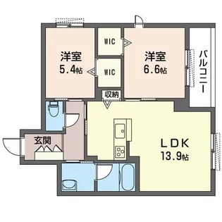 レジデンスヴィラ【3階】の間取り