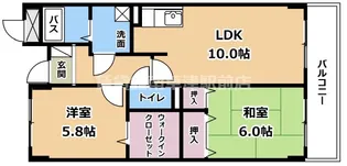 エルグランデ奥村【1階】の間取り