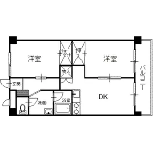 ザ・マンション紺屋町C【6階】の間取り