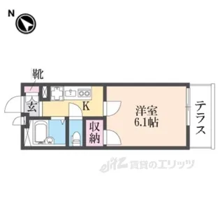 レオパレス武庫南【2階】の間取り