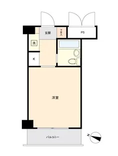 スカイコート川崎【3階】の間取り