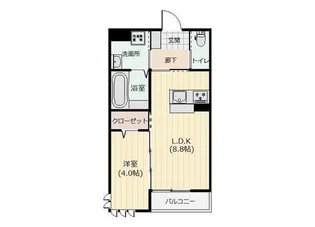 Rian伊福町【1階】の間取り