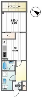 BASE130 Penjor【2階】の間取り