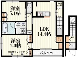 Maison Sun【2階】の間取り