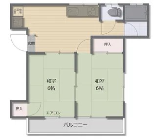 北原ハイツ【2階】の間取り