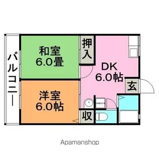 メイプルA棟【1階】の間取り