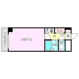 ロイヤルハイツ西淡路PART2【7階】の間取り
