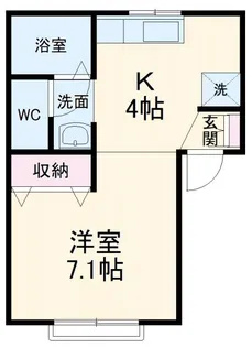 ハイカムール・ヒロ【1階】の間取り
