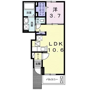 グラジオラス I【1階】の間取り