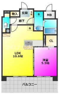 エスペラージュ那の川【2階】の間取り