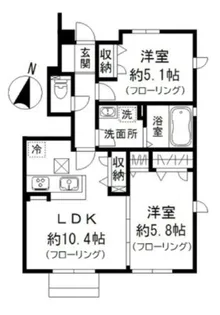アボンリービレッジ【1階】の間取り