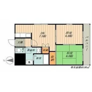 メイプルハイツ【2階】の間取り