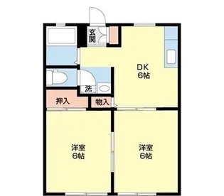 レジデンス内田B棟【1階】の間取り