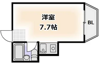 フォーリーブスイン上本町【6階】の間取り