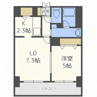 ラクラス札幌北7条【2階】の間取り