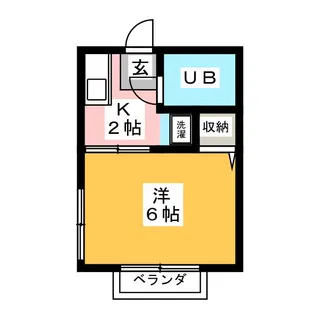 シティハイム土原【2階】の間取り