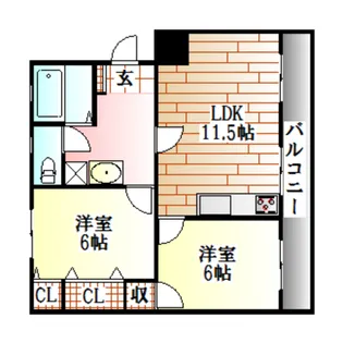 モナフォレスト【1階】の間取り