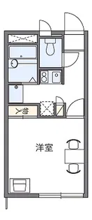 レオパレスシンシア【2階】の間取り