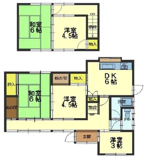 広島県福山市西深津町3【一戸建】の間取り