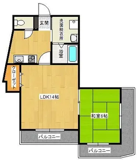 トムキャット 102【3階】の間取り