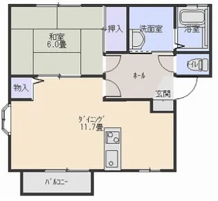 サンパティークKimuraB棟【2階】の間取り