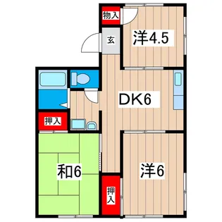 クリタハイツ【2階】の間取り
