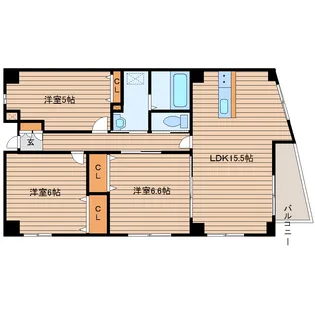 プレミュール【3階】の間取り