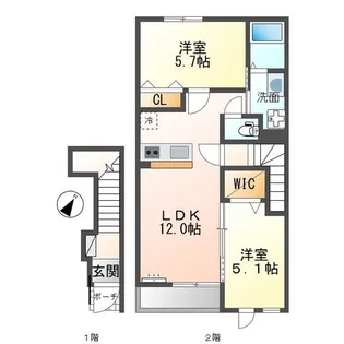 Forest House(フォレスト ハウス)【2階】の間取り